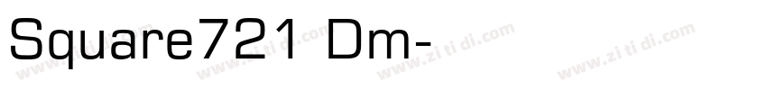 Square721 Dm字体转换